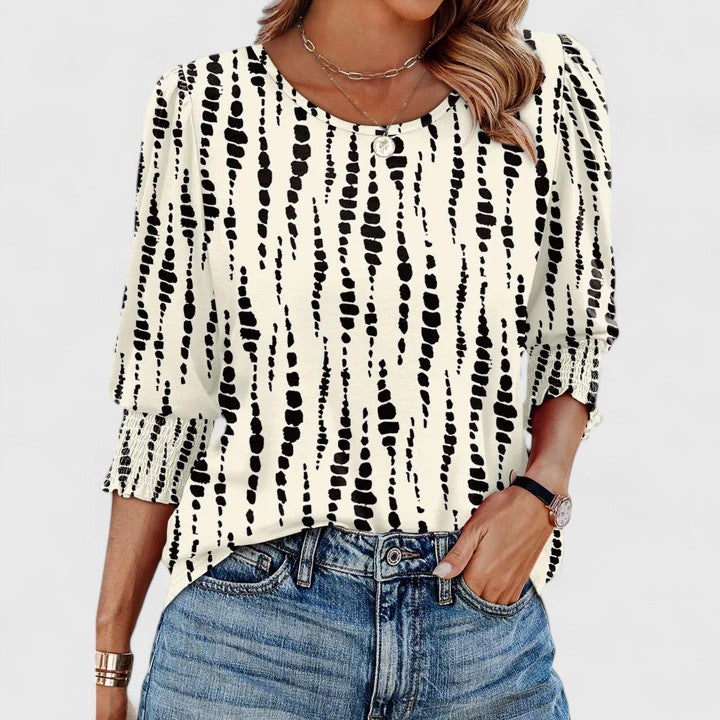June | Elegant Smocked Top