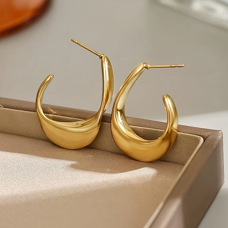 Twisted Geometric Hoop Earrings
