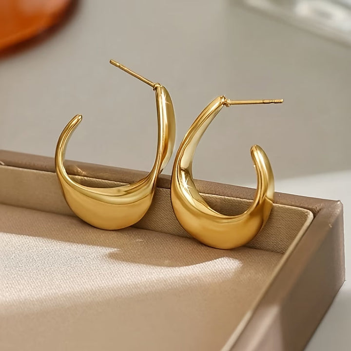 Twisted Geometric Hoop Earrings