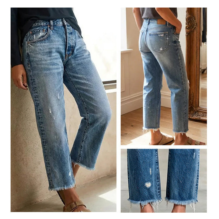 Danice | Cropped Straight Leg Jeans