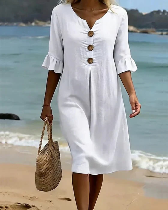 Camille | Elegant Buttoned Dress