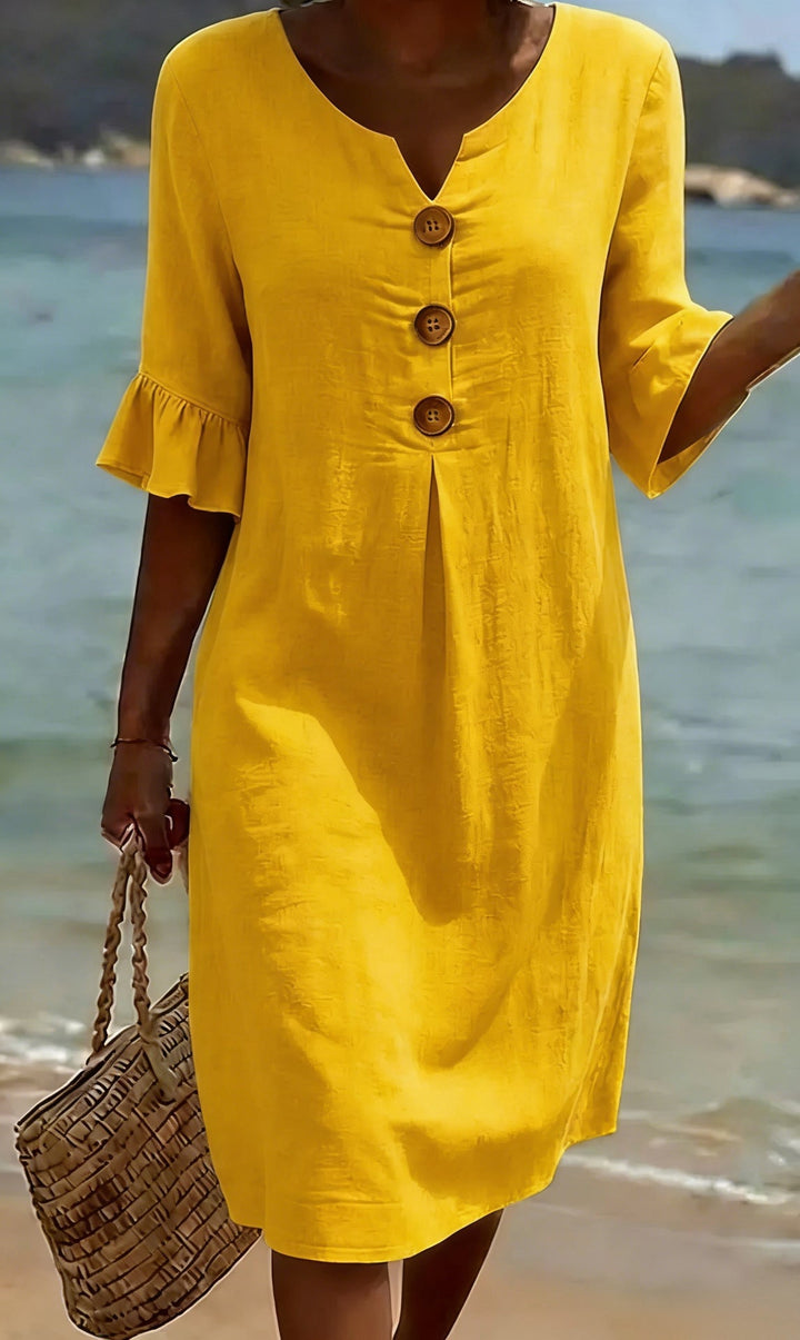 Camille | Elegant Buttoned Dress