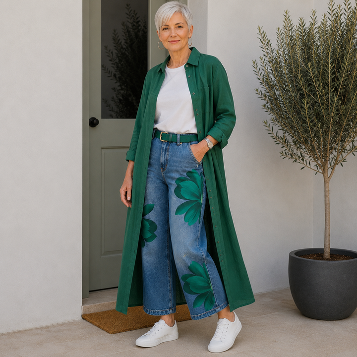 Sophia | Elegant Floral Trousers