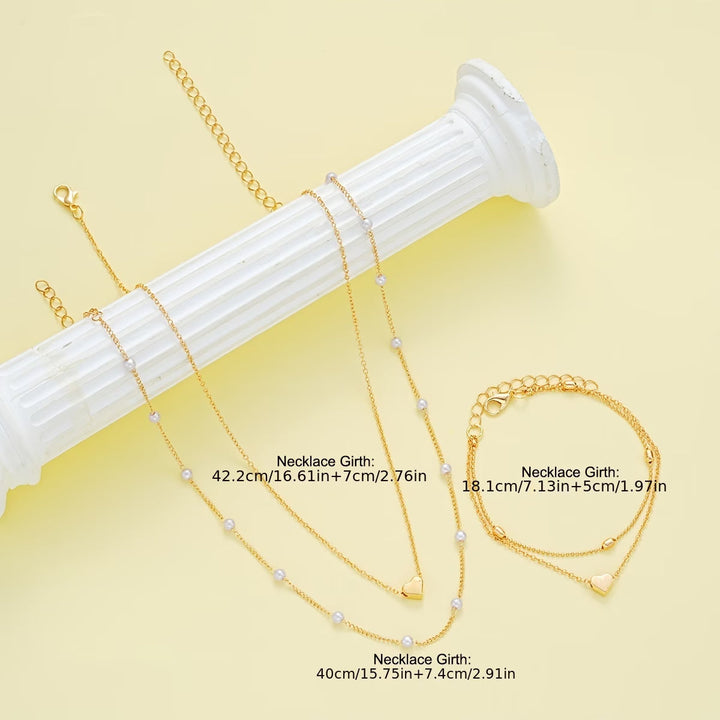 Loving Hearts Necklace Set