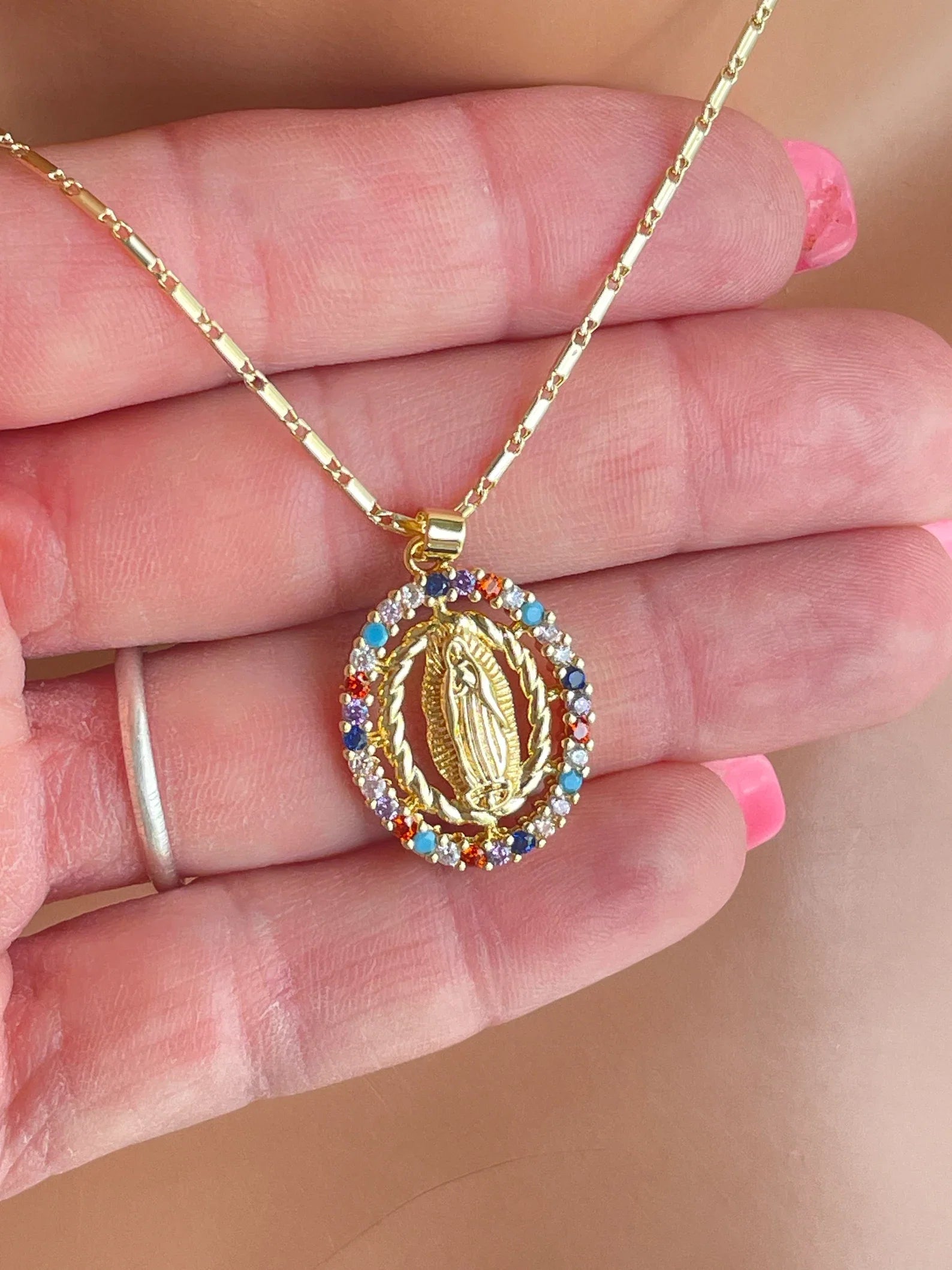Virgin Mary Necklace