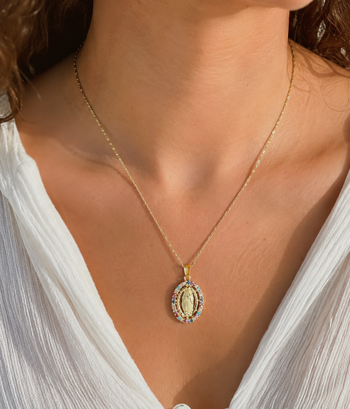 Virgin Mary Necklace