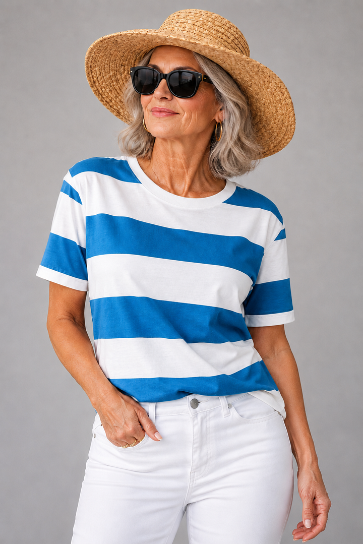 Michaela | Relaxed Flattering Striped Tee