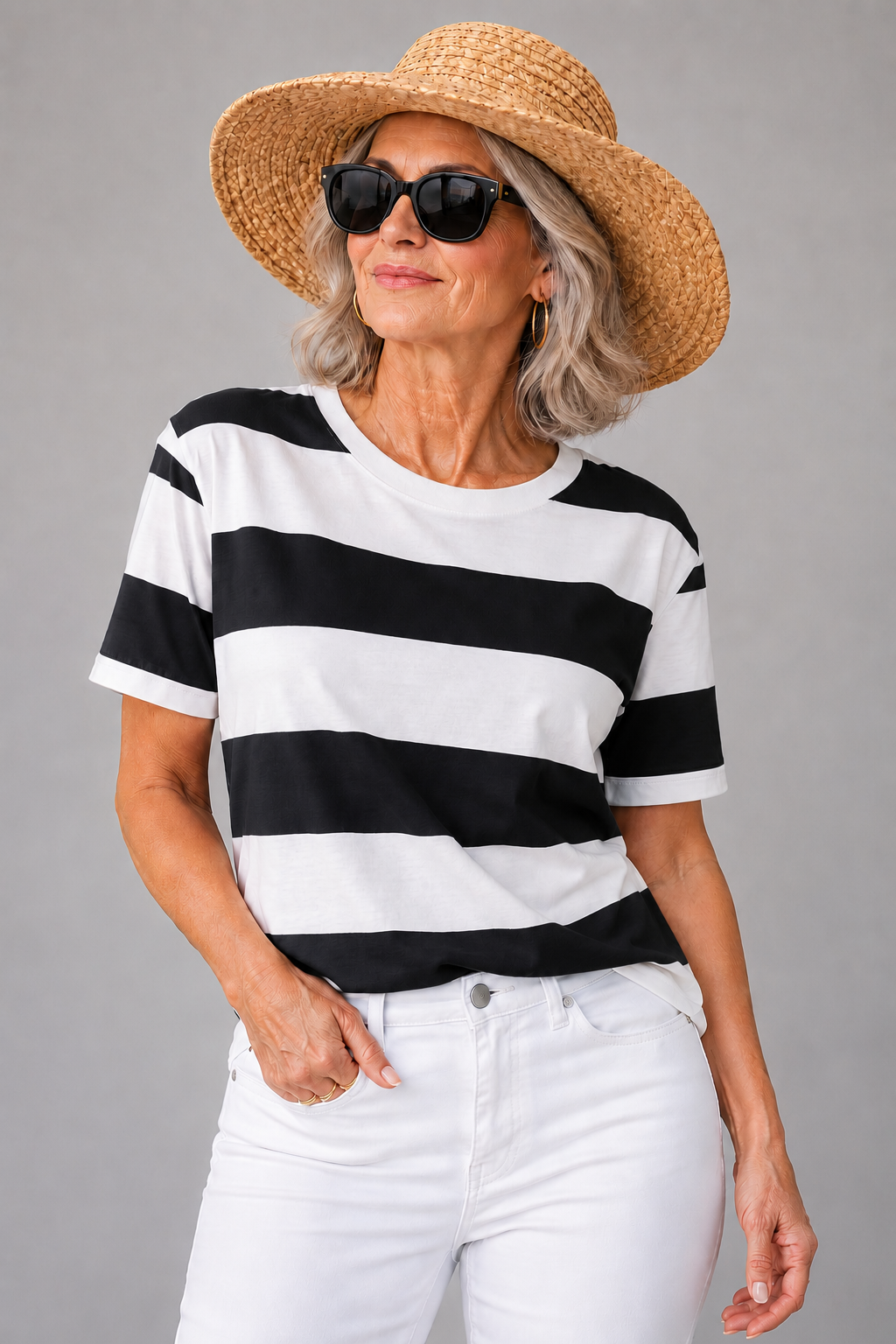 Michaela | Relaxed Flattering Striped Tee