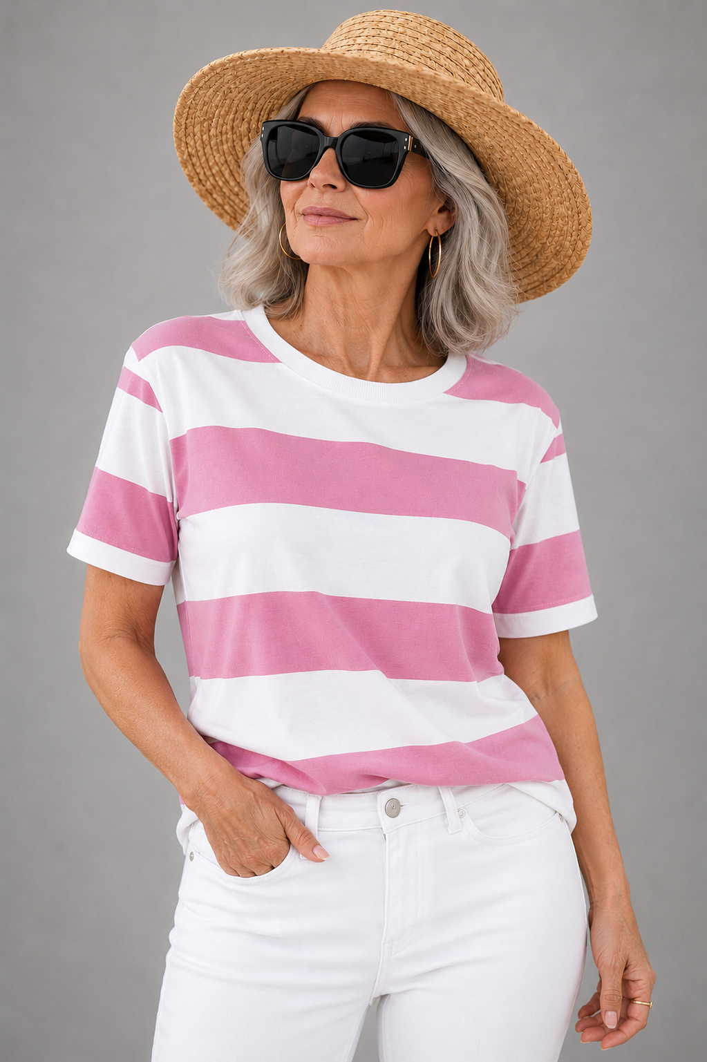 Michaela | Relaxed Flattering Striped Tee