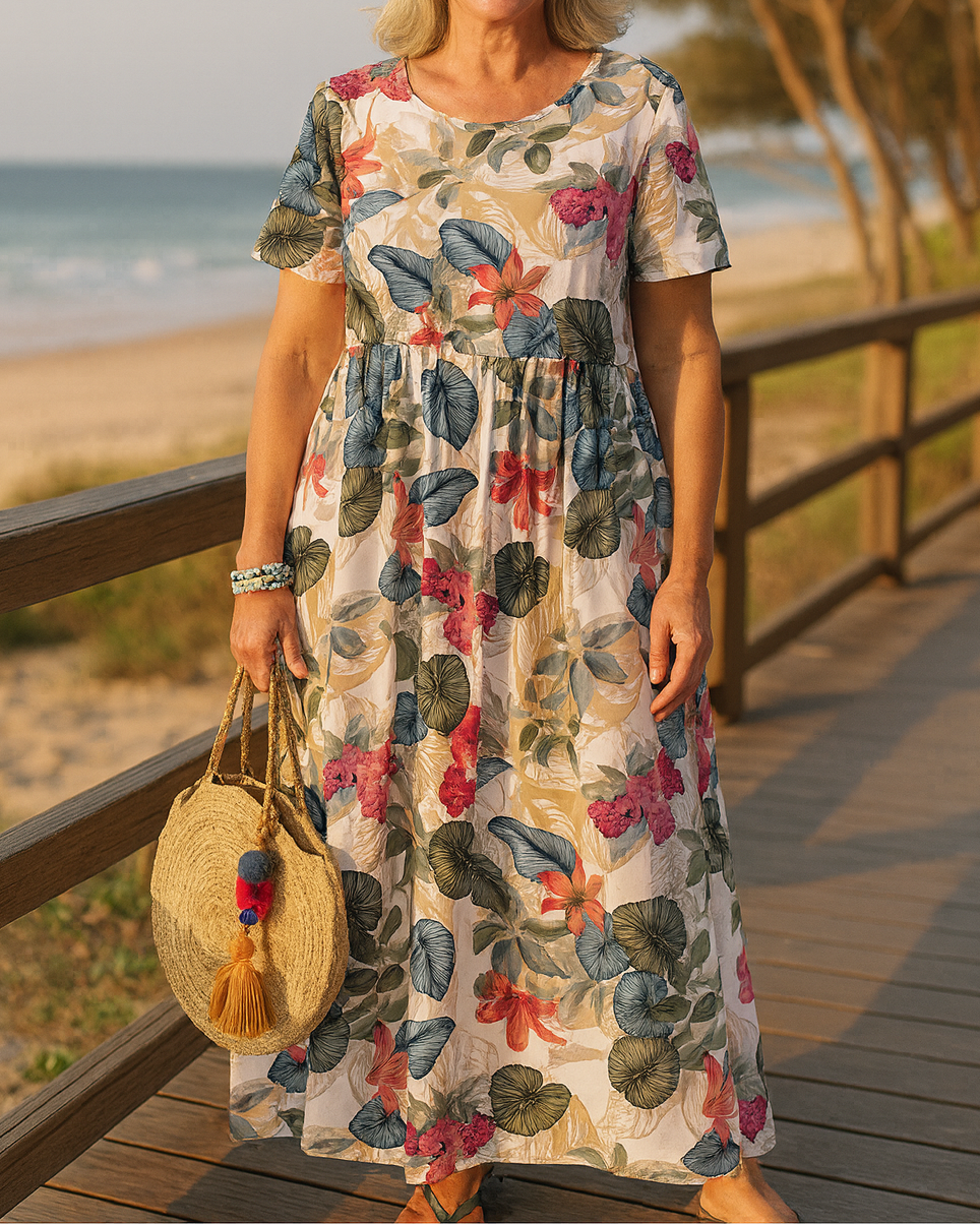 Jennifer | Comfortable Floral Maxi Dress