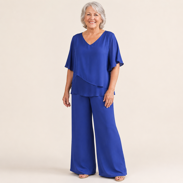 Esme | Elegant Flowing Double Layer 2-Piece Set