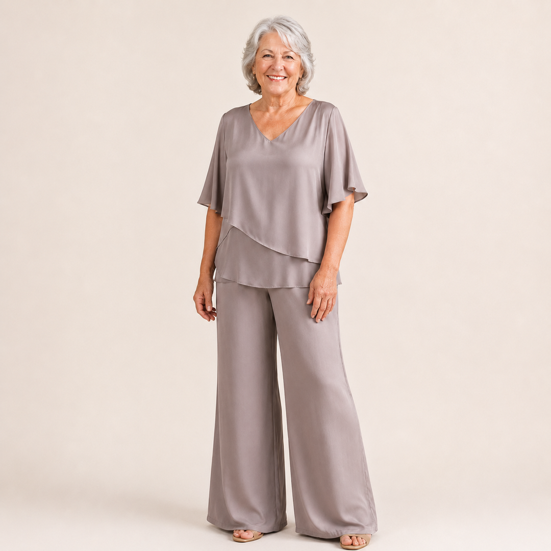 Esme | Elegant Flowing Double Layer 2-Piece Set