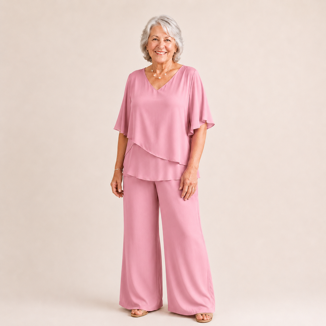 Esme | Elegant Flowing Double Layer 2-Piece Set