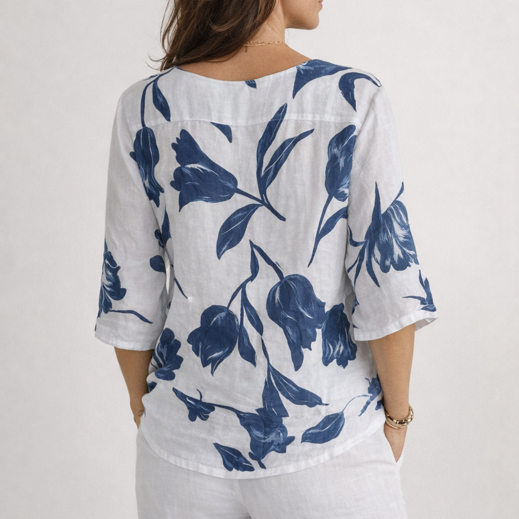 Phaedra | Elegant Button Blouse