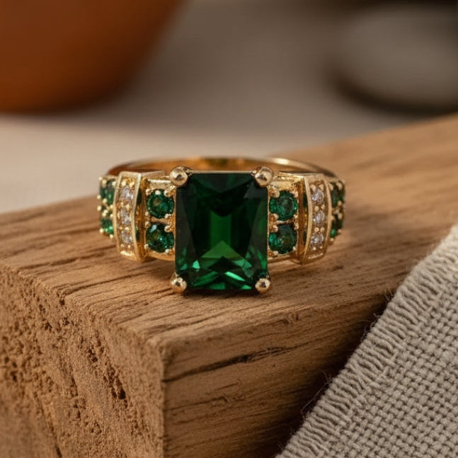 Lafayette Emerald statement Ring