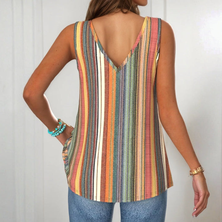 Livia | Colourful Striped Tank Top