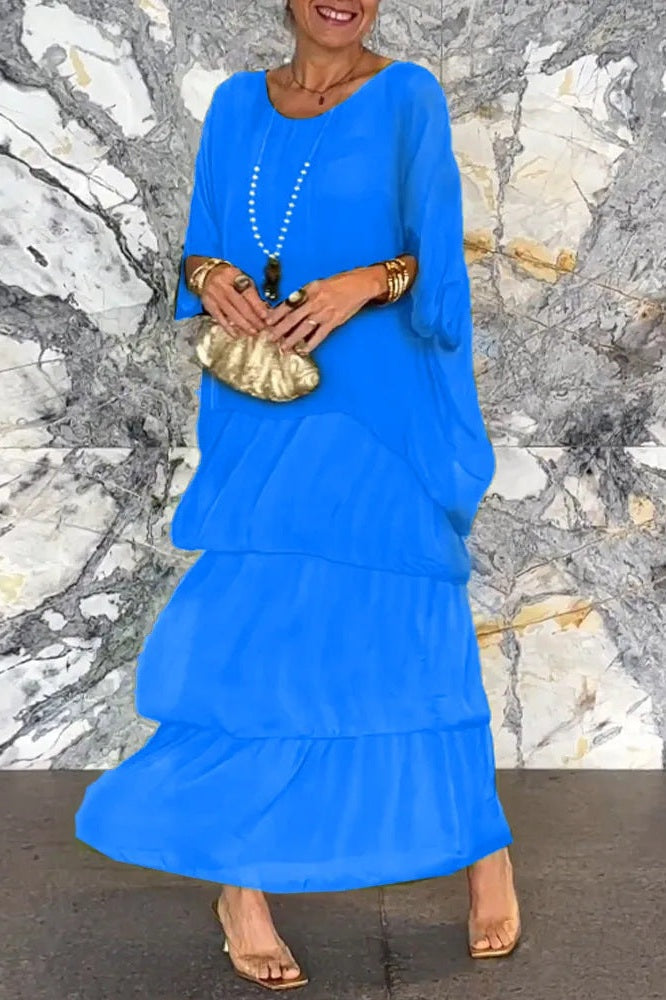 Isabelle | Elegant Layered Maxi Dress
