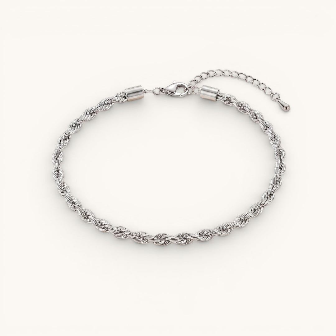 Rome Anklet Silver