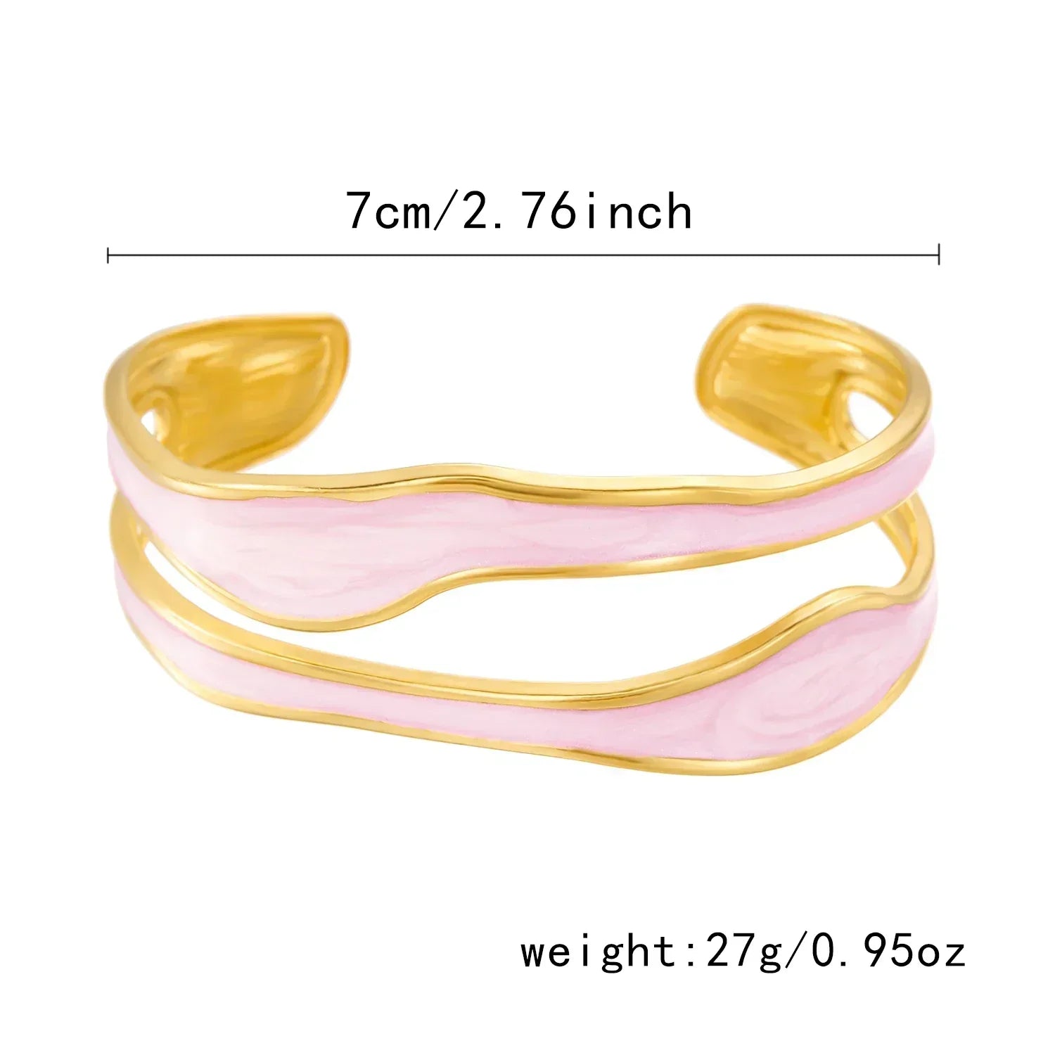 Modern Wave Stainless Steel Bracelet