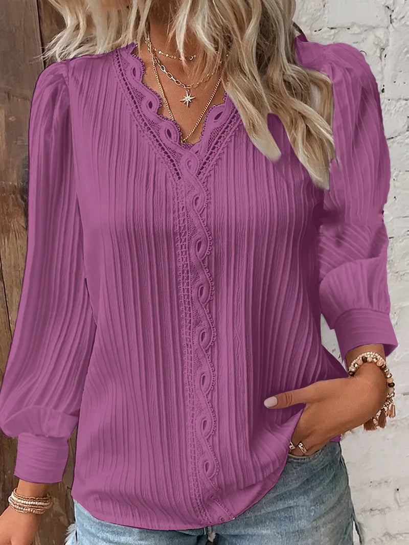 Livia | Lace Detail Summer Blouse