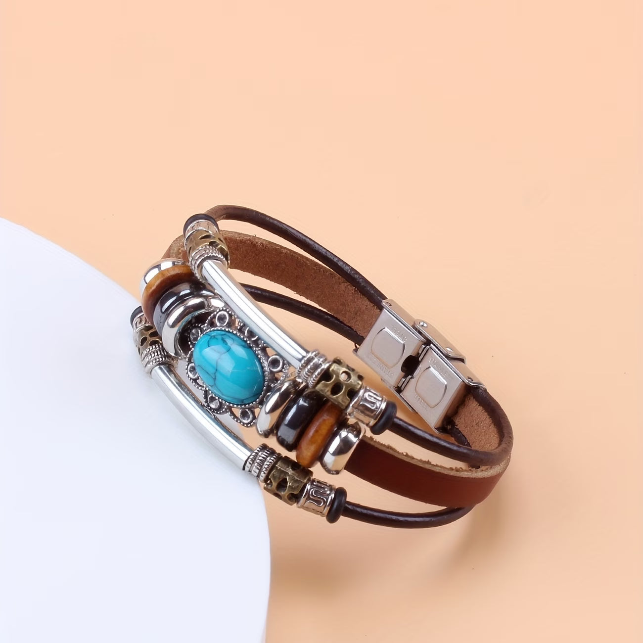 Vintage Turquoise Buckle Bracelet