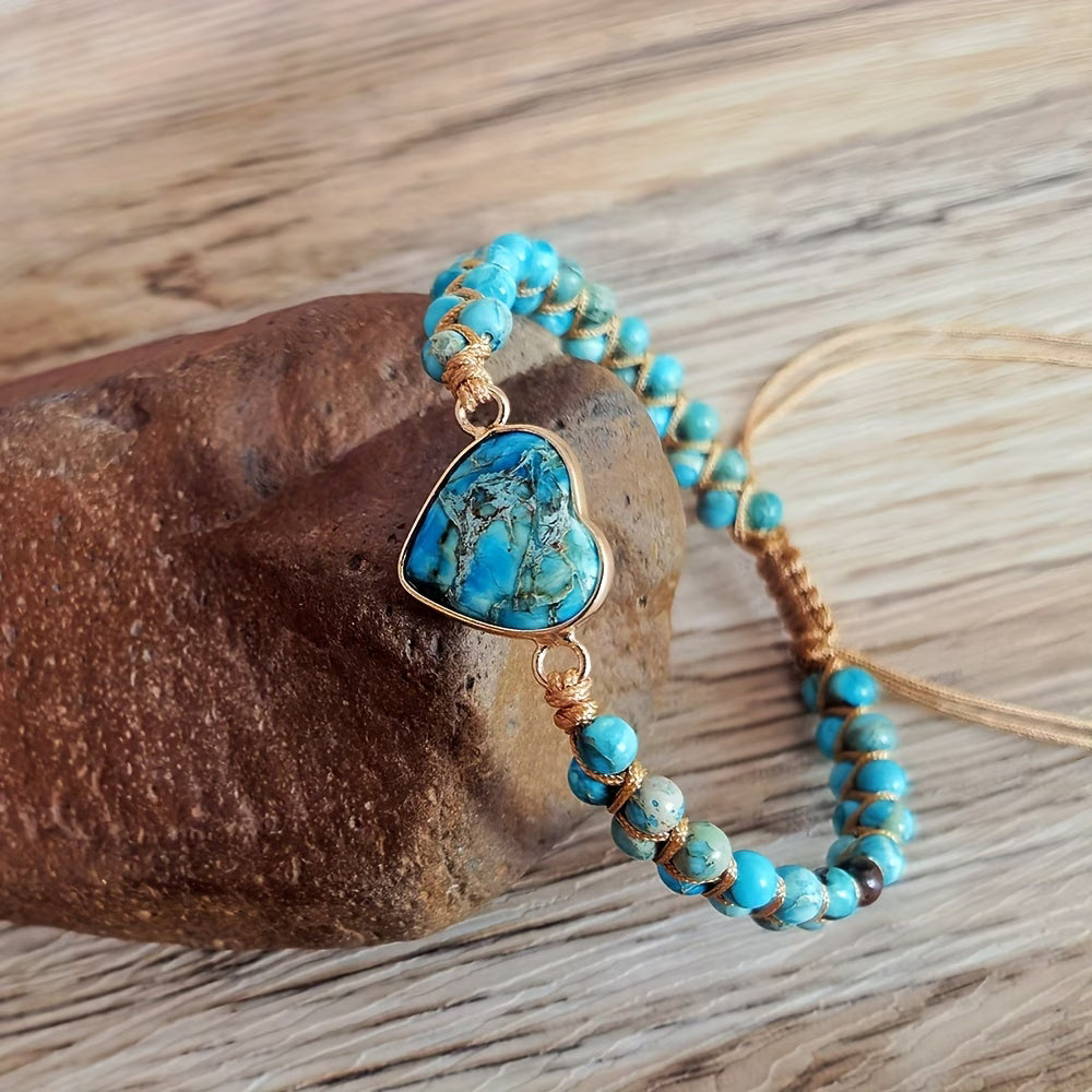 Turquoise Heart Chakra Bracelet