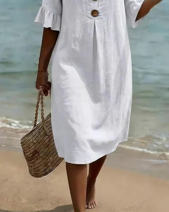 Camille | Elegant Buttoned Dress