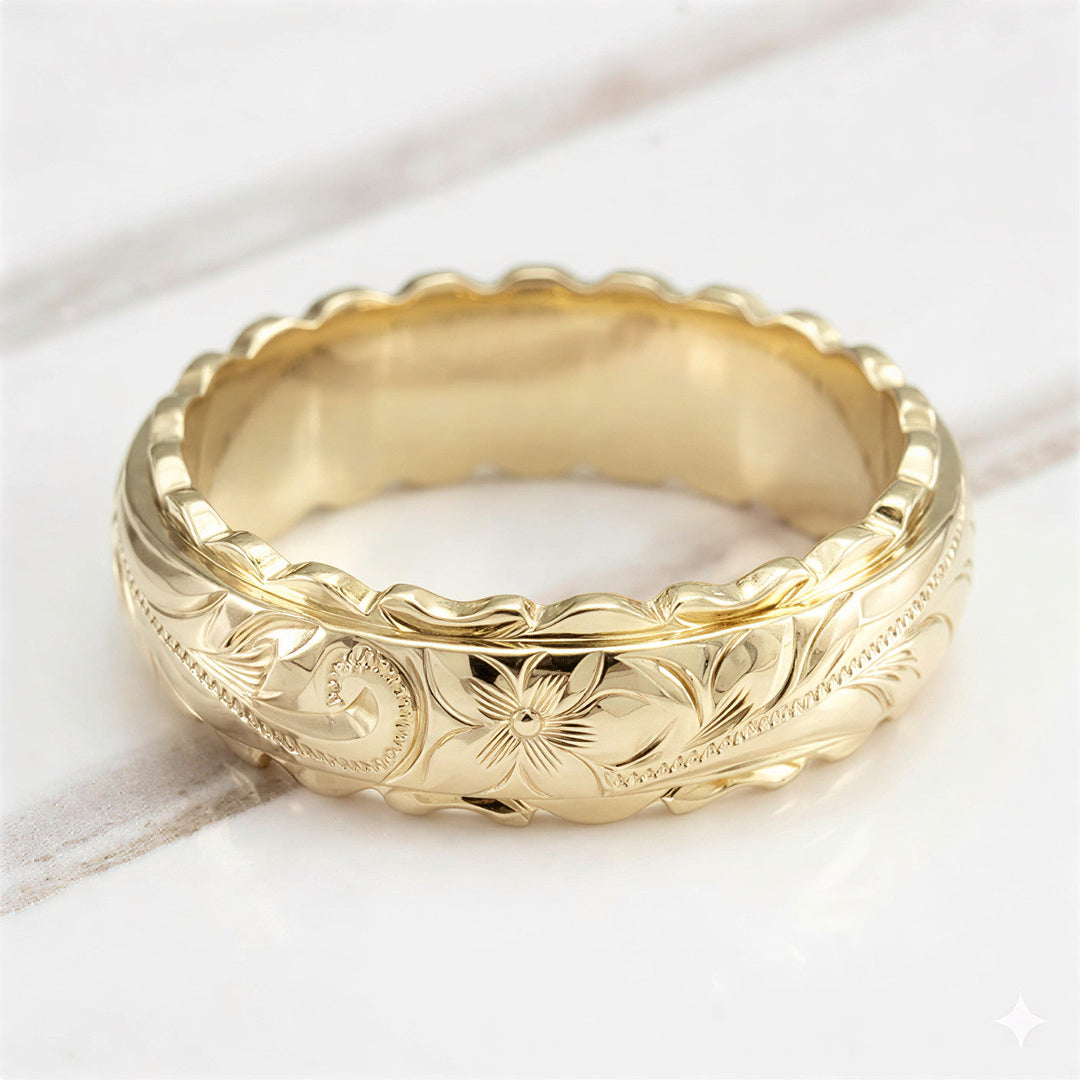 Timeless Gold Flower Ring