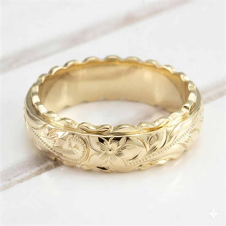 Timeless Gold Flower Ring