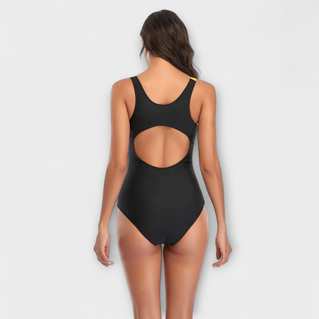 Aria | Sporty Cut-Out Back One-Piece Swimsuit