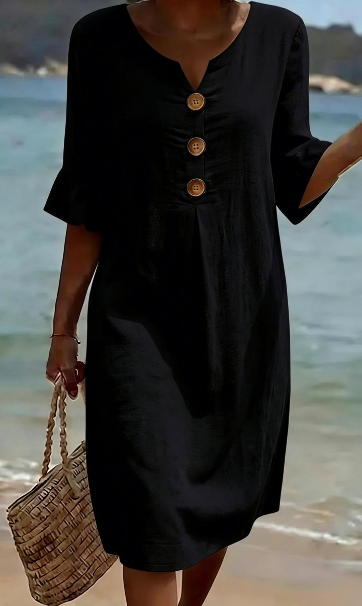 Camille | Elegant Buttoned Dress