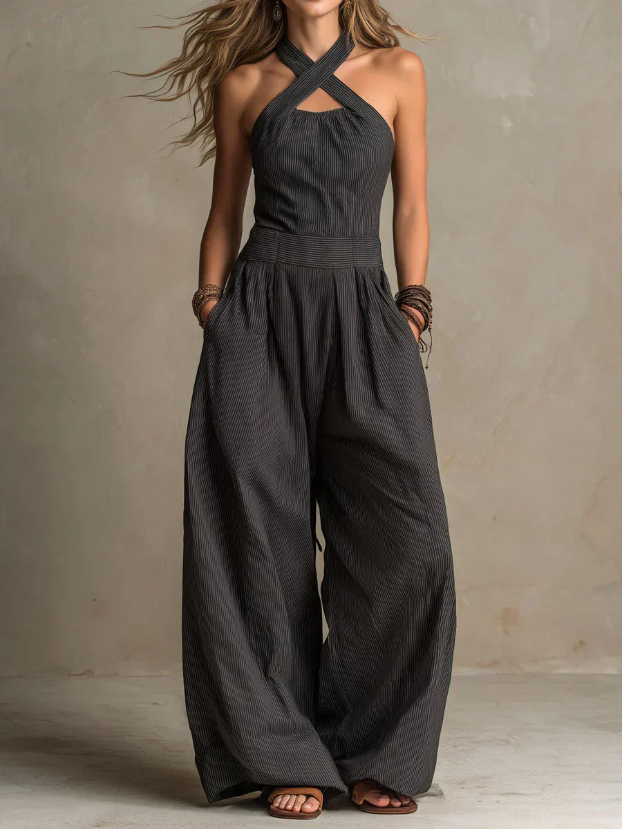 Bianca | Cross Neck Jumpsuit