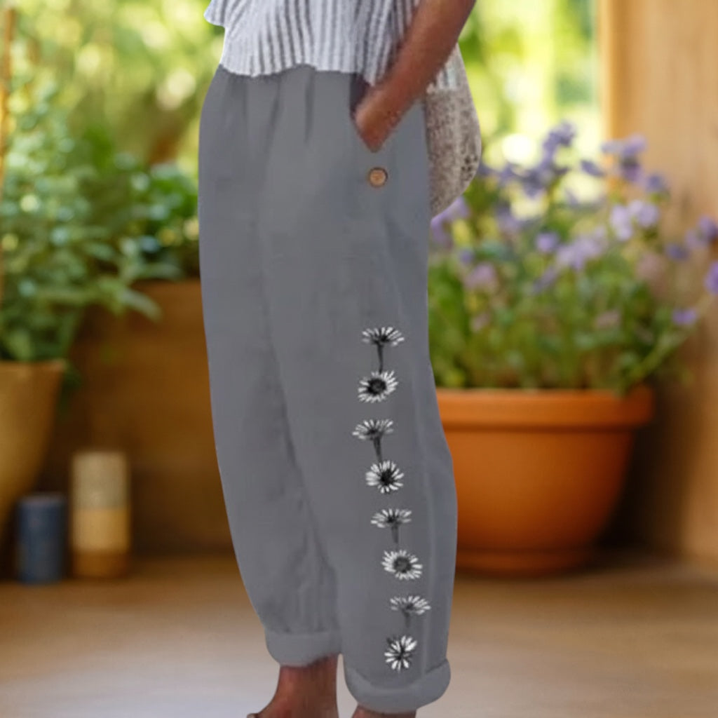 Fiona | Relaxed Everyday Floral Pants
